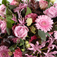 Detail arrangement roze